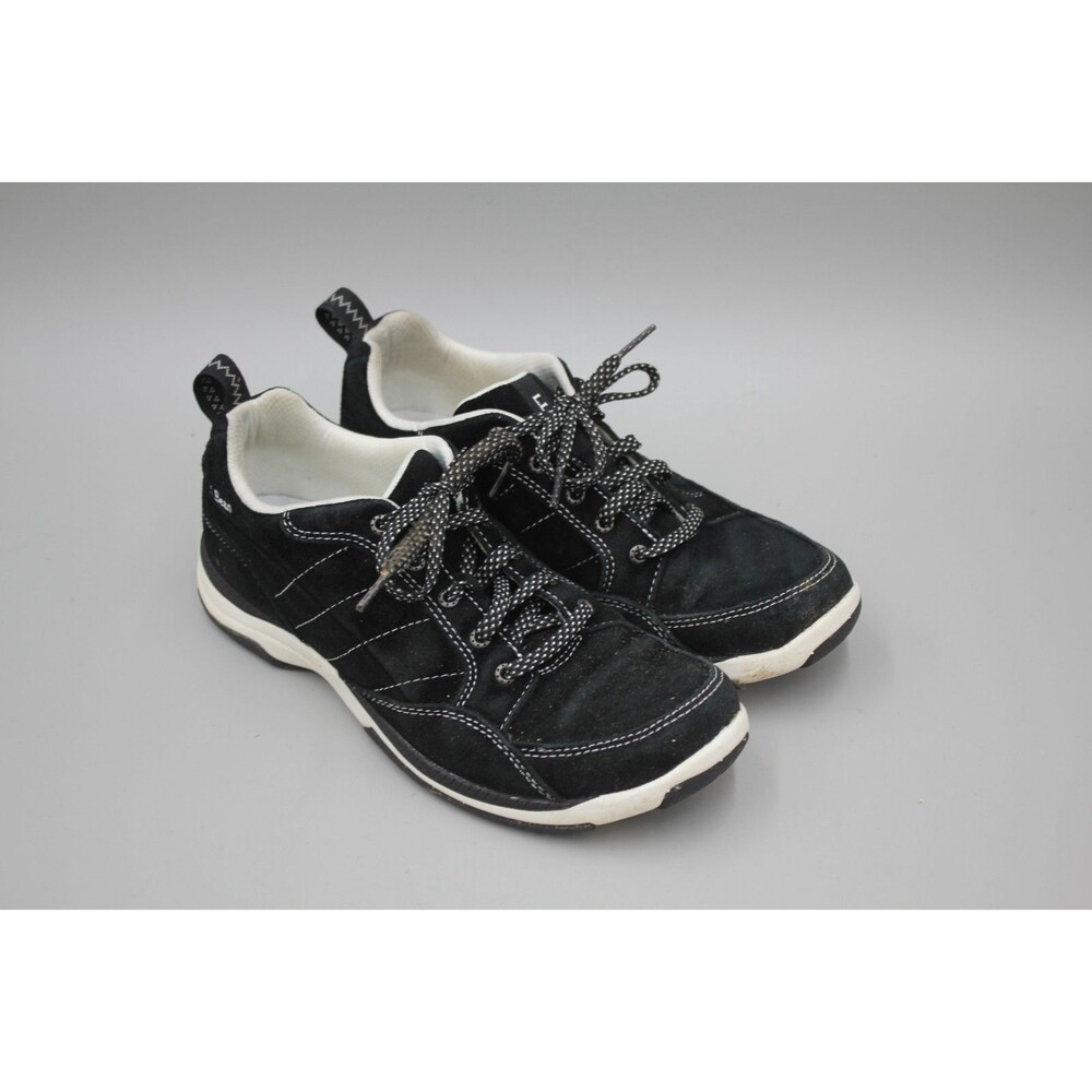 LL Bean Womens Beansport Black Suede Lace Up Walking Hiking Shoes Size 9 Medium